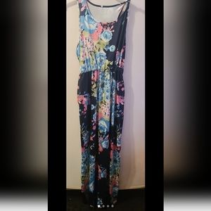 Botique size xl floral maxi dress